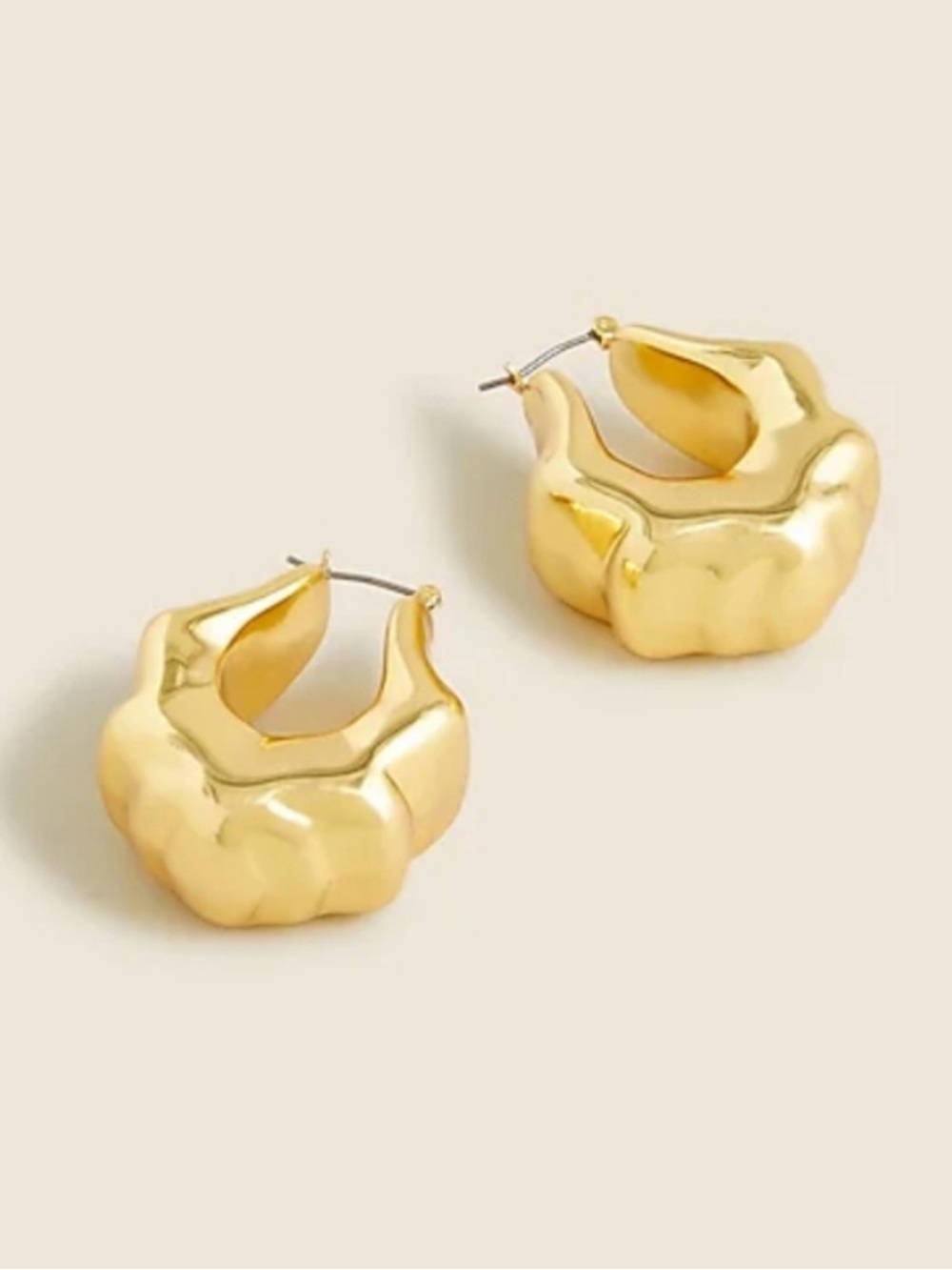 J.Crew lightweight sculpted hoops
